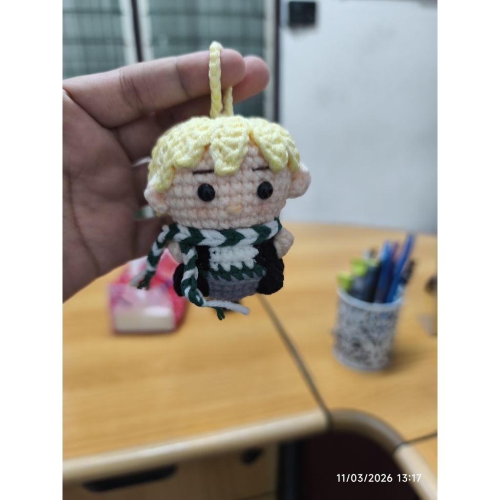 Keychain Rajut Draco Malfoy / Ganci Rajut Draco Malfoy - Harry Potter