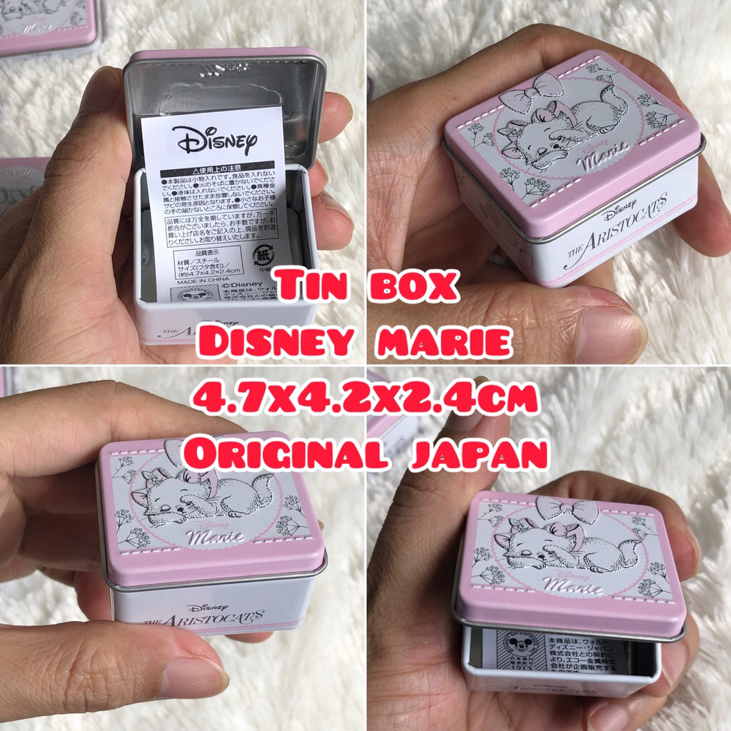 kaleng mini tin box can case disney edition original japan