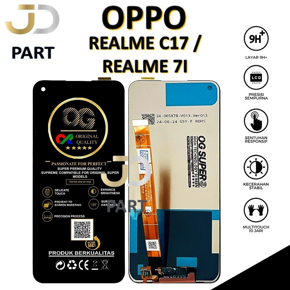 LCD TOUCHSCREEN OPPO REALME C17 / REALME 7I ORIGINAL 100% FULLSET