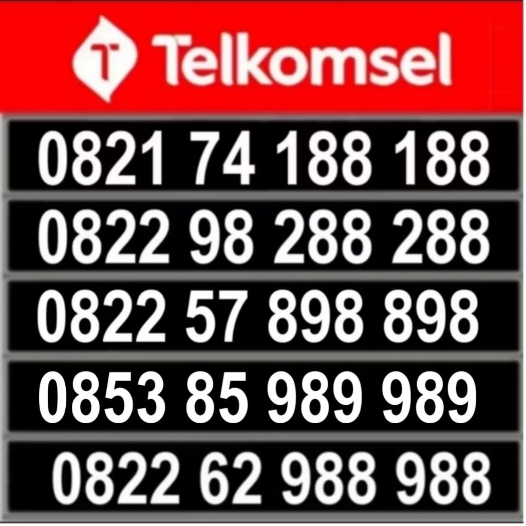 kartu simpati cantik telkomsel prabayar 899 899, 898 898, 989 989