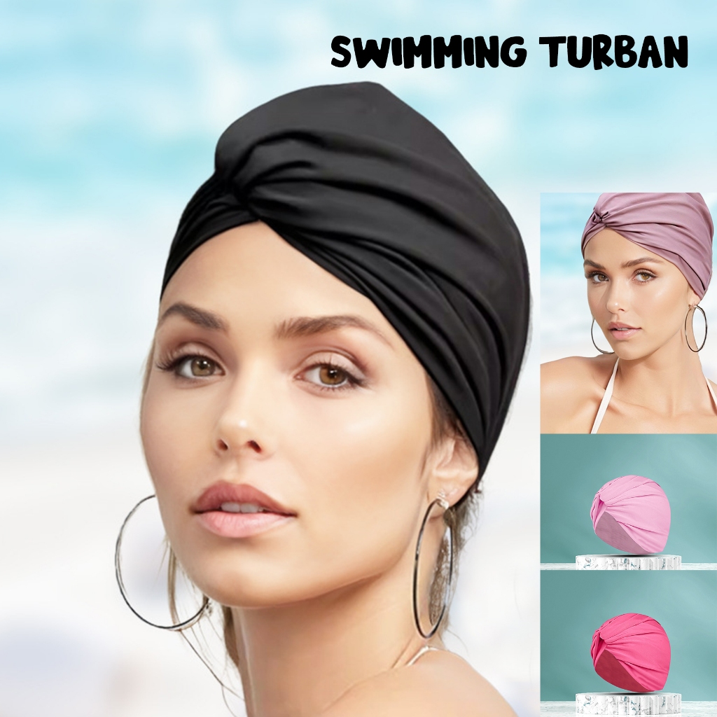SUMMERSPLASH - Topi Renang Turban Wanita Muslim
