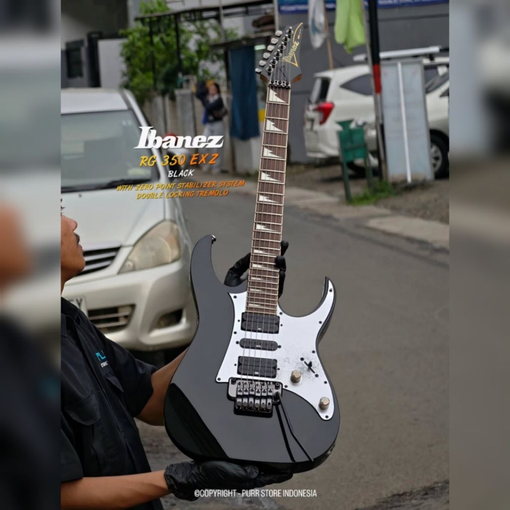 GITAR ELEKTRIK IBANEZ RG350 EXZ BLACK - 100% ORIGINAL