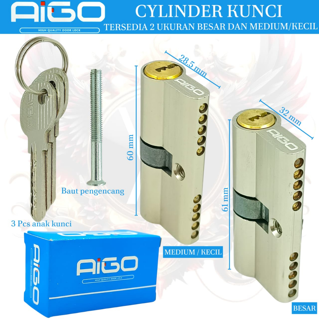 Silinder Kunci Besar AIGO Cylinder kunci besar AIGO