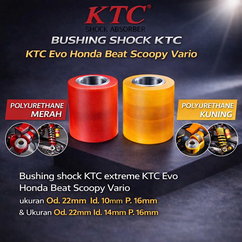 Bushing shock KTC extreme KTC Evo Beat Scopy Vario custom Polyurethane