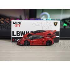mini gt lbwk 129 lamborghini huracan gt rosso mars