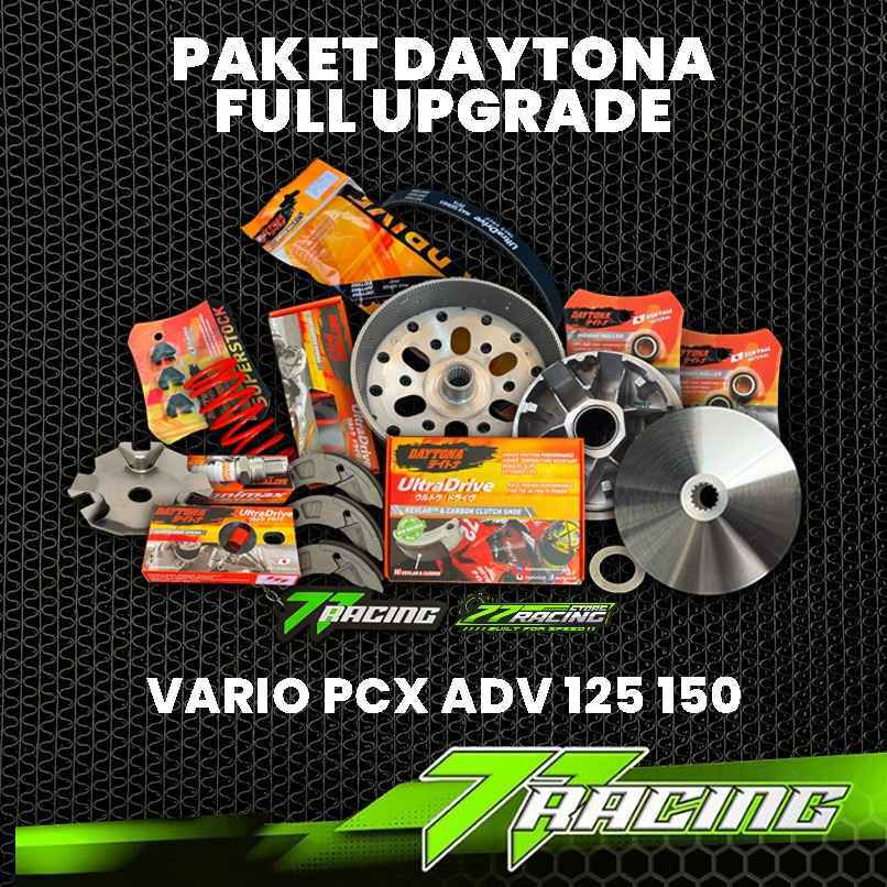 PAKET FULL UPGRADE CVT  VARIO 125 OLD-VARIO 150 PCX 150-ADV 150 KIRIAN MOTOR DAYTONA PAKET CVT AKSEL