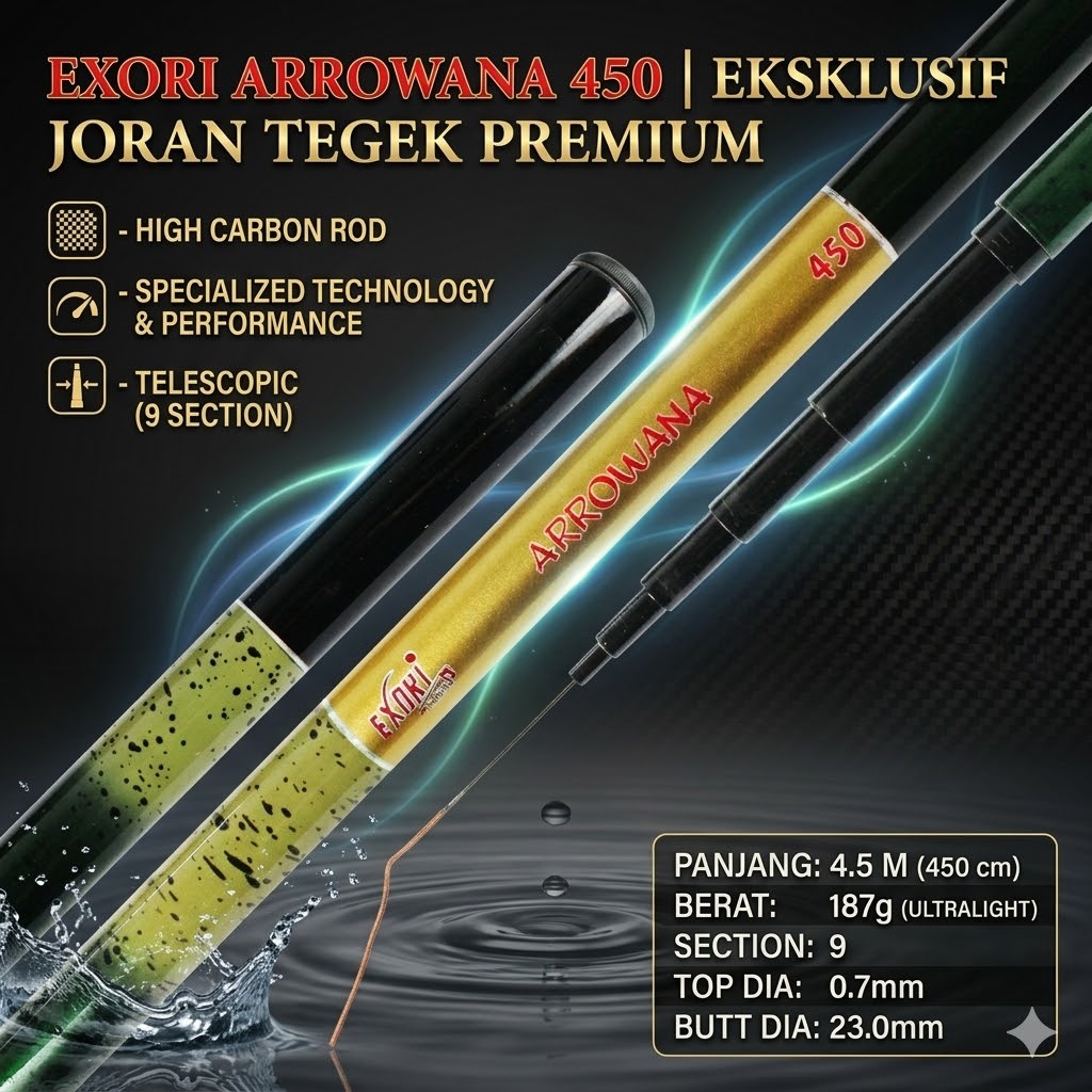 Joran Tegek Exori Arrowana 450 High Carbon | Specialized Technology and High Performance