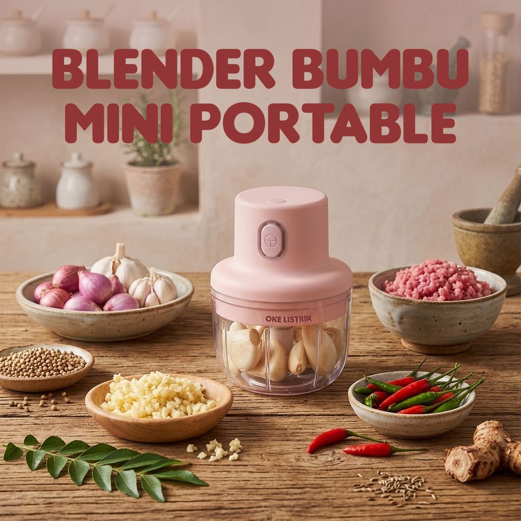 OKE LISTRIK | Mini Chopper Blender Portable Gilingan Mini Bumbu Dengan USB Alat Penggiling Penghalus