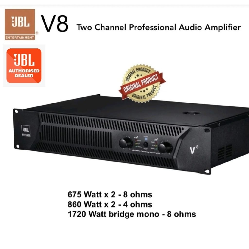JBL V 8 V8 / 2-Ch Professiomal Power Amplifier