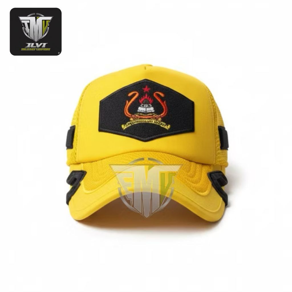 TOPI COAK JASMIL PET JASMIL VELCRO TOPI COAK KUNING TNI