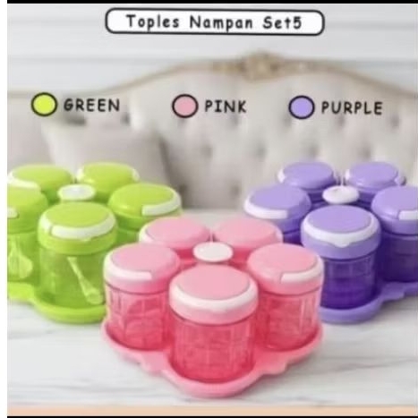 Toples kue set 5 kecil / tempat kue lebaran