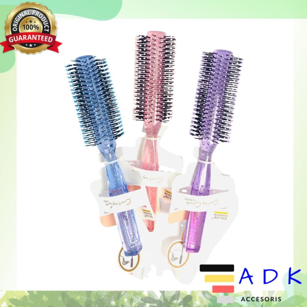Sisir Blow Transparan Glitter PREMIUM / Sisir Rambut Aesthetic / Sisir Lucu / Sisir Import ala korea