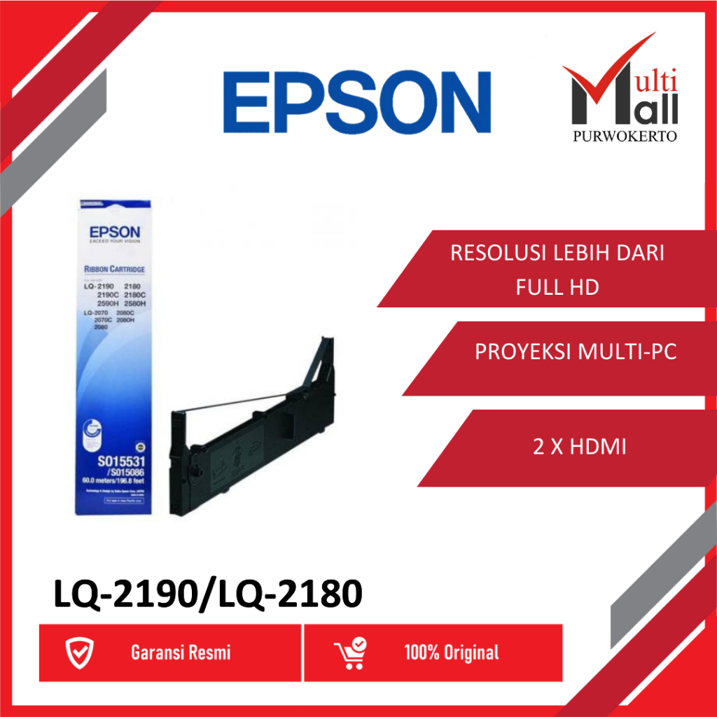 Epson Pita Ribbon Cartridge LQ-2190 LQ 2190 LQ2190 2180 2170