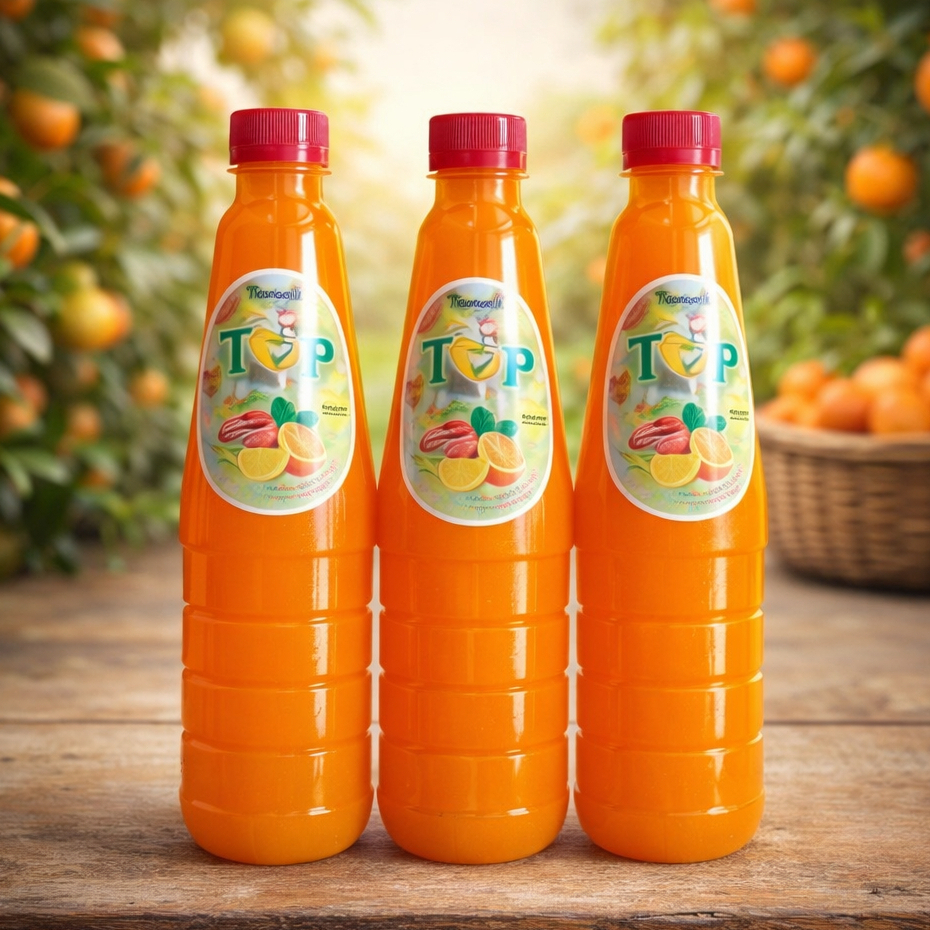 Sirup Jeruk TOP 630ml Orange Squash – Minuman Rasa Jeruk Segar Premium Botol Besar untuk Lebaran