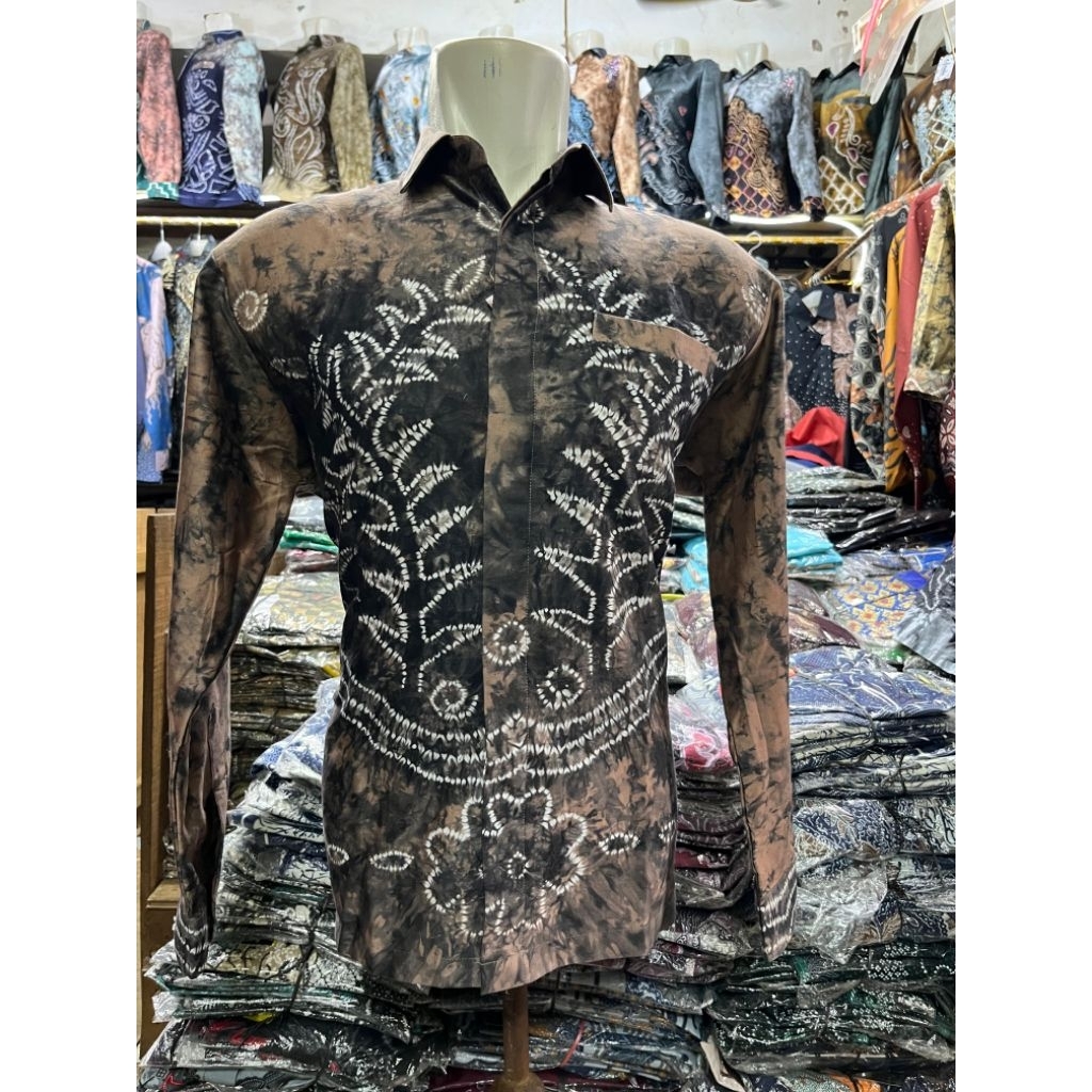 BAJU KEMEJA PRIA MOTIF SASIRANGAN KHAS BANJAR