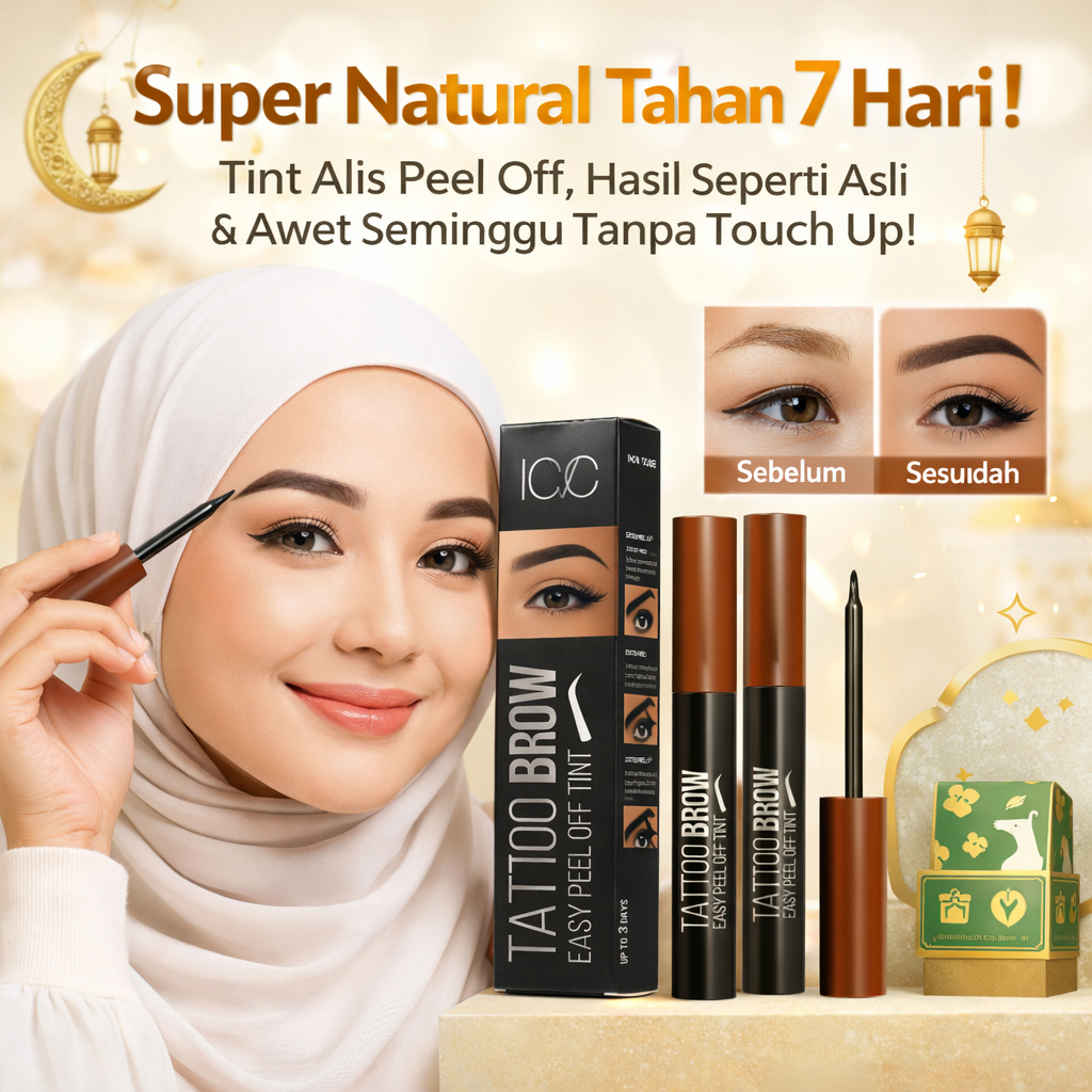 [SEMINGGU TAHAN LAMA] Pewarna Alis Peel-Off/Eyebrow Tint untuk Pemula/Eyeliner Tattoo Cair Peel Off 