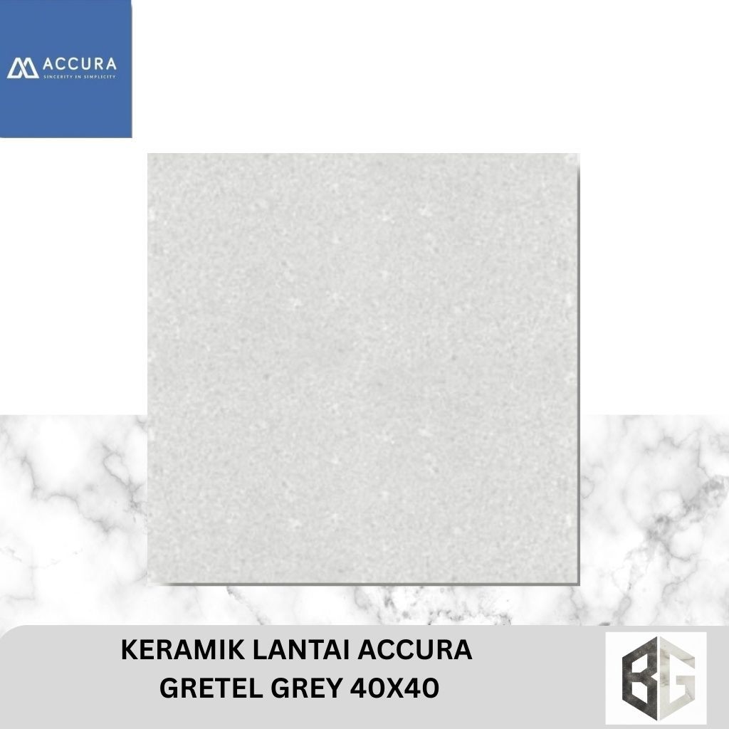KERAMIK LANTAI ACCURA Gretel Grey 40x40