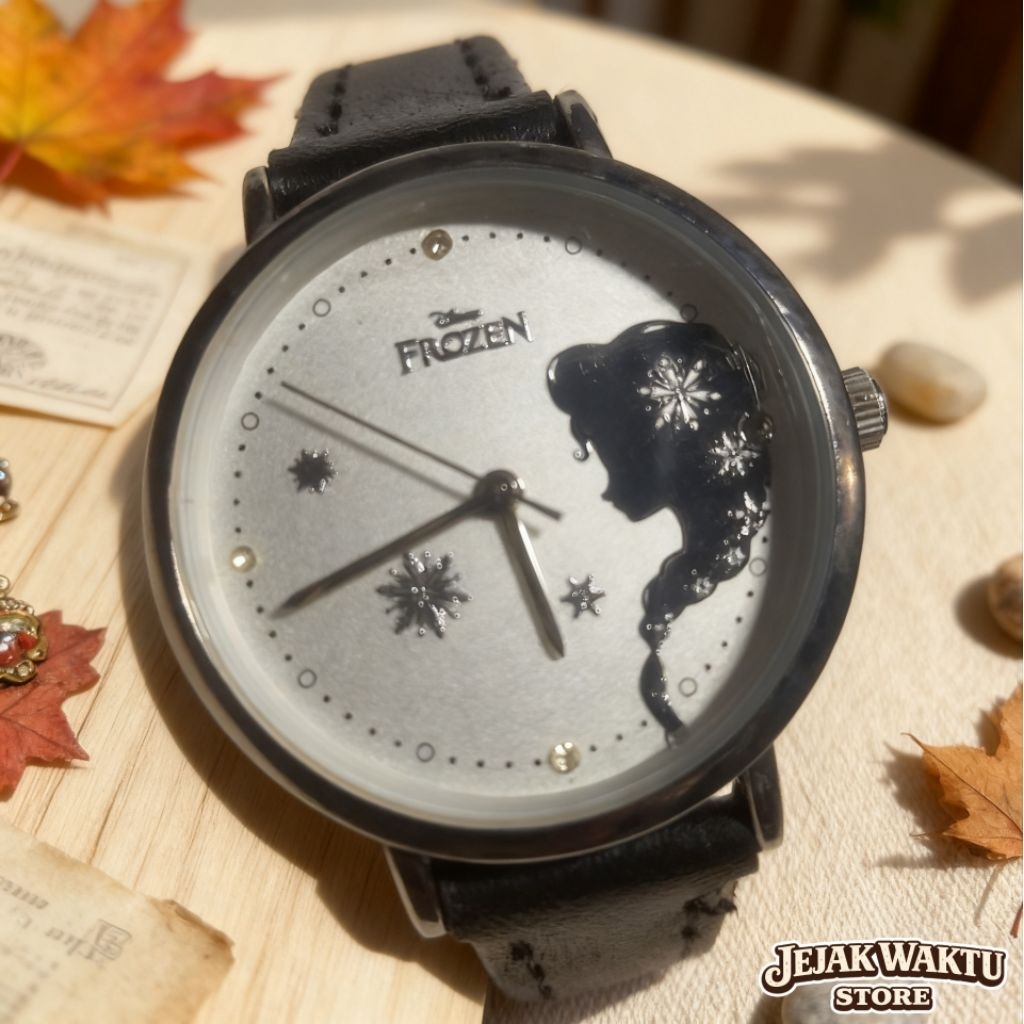 Jam Tangan Wanita Disney Frozen Original Bekas Siap Pakai