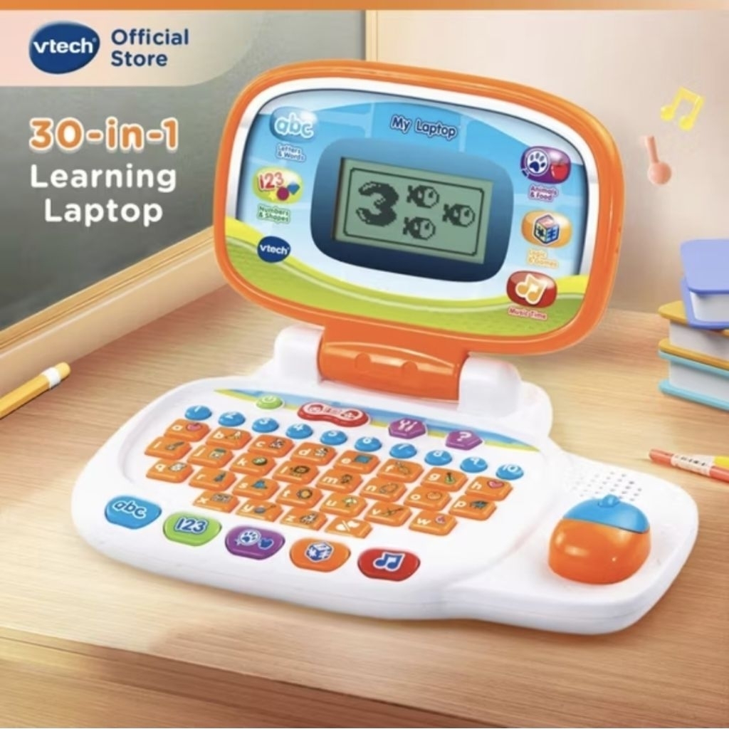 VTech 30 in 1 Kids My Laptop Electronic Learning Educational Toys Boys Girls 3-6 Years Laptop Edukas