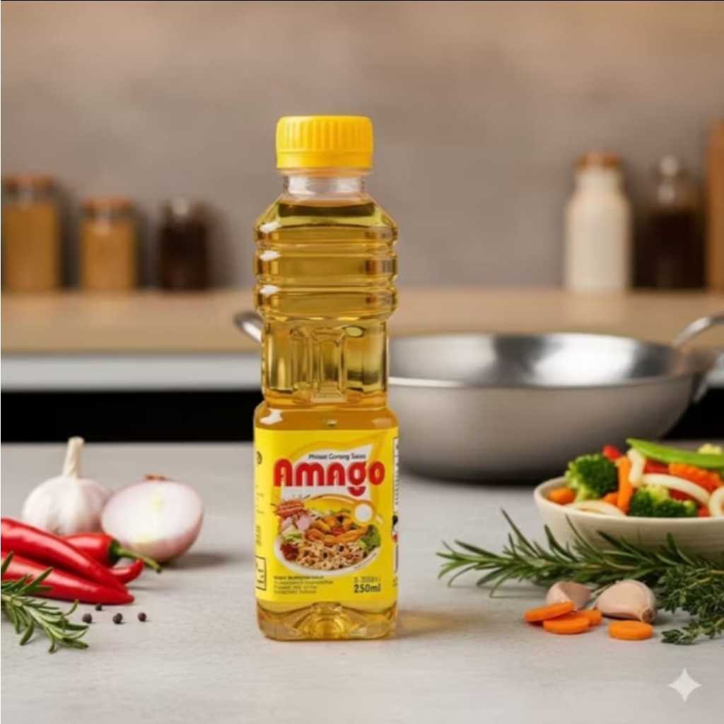 [1 DUS ] AMAGO Minyak Goreng Kemasan Botol Praktis & Ekonomis