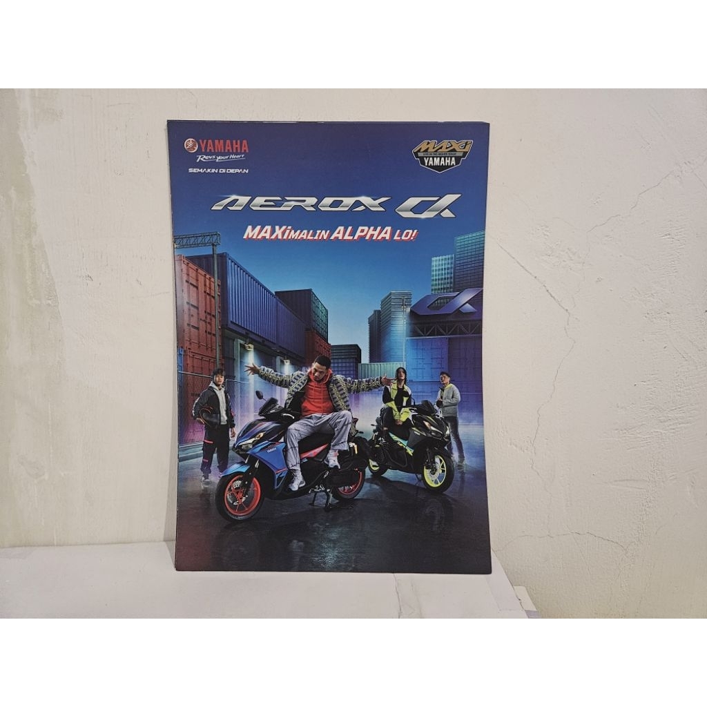 brosur katalog motor yamaha aerox alpha 2024 leaflet
