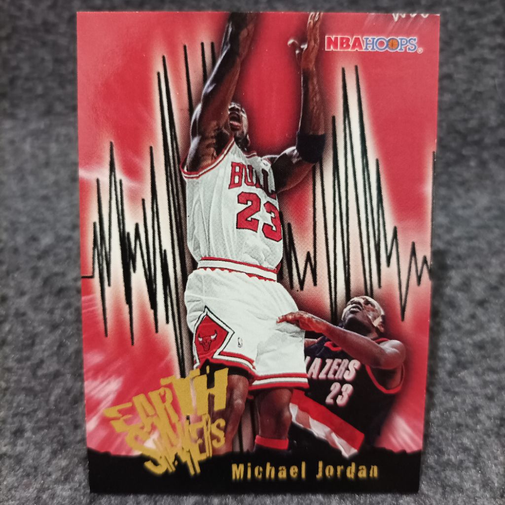 Hoops 1996 earth shakers michael jordan