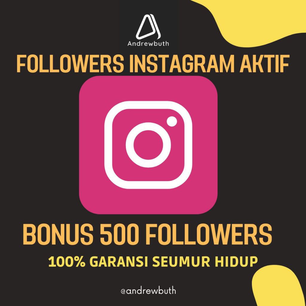 FOLLOWERS AKTIF PERMANENT TERMURAH DI SHOPEE GARANSI SEUMUR HIDUP