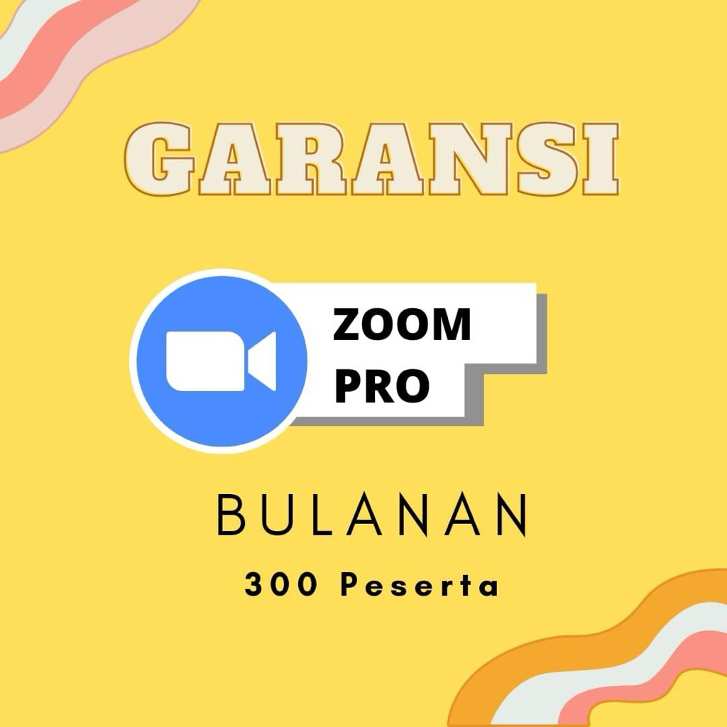 Upgrade Zoom Premium 300 Peserta Bergaransi