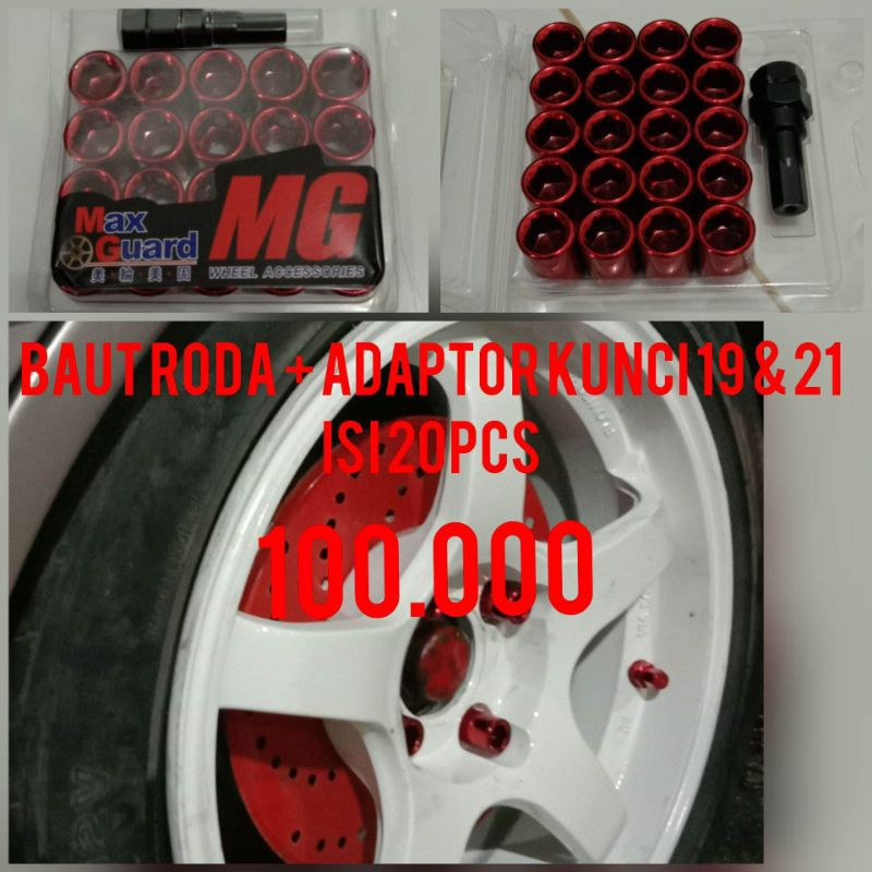 BAUT RODA RACING MOBIL 12X1,5 ISI 20PCS