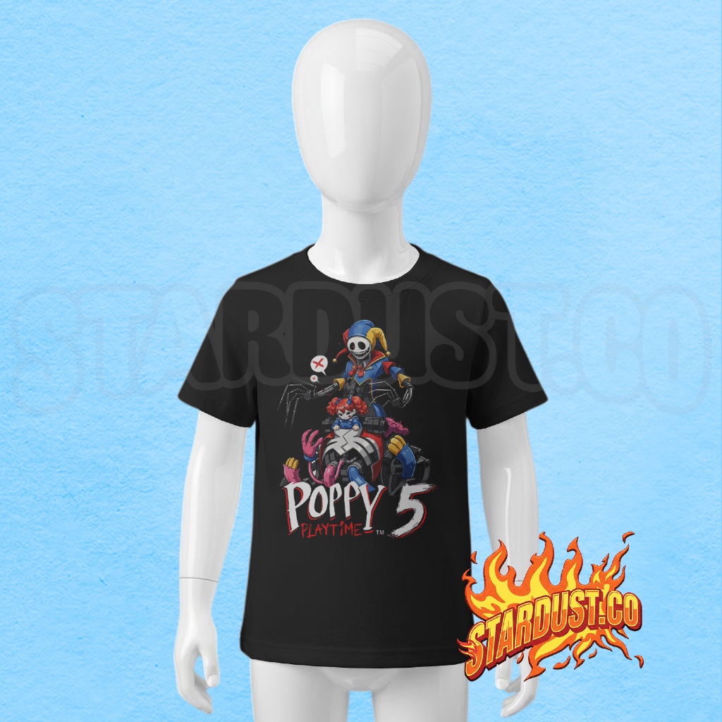 Kaos Anak Poppy Playtime Chapter 5 Prototype Poppy / Atasan Baju Anak Poppy Playtime 5 prototype