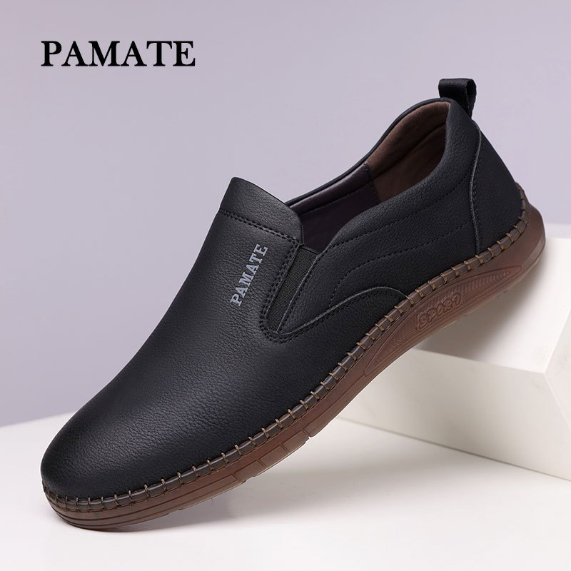 LMP - Preloved Sepatu Pantofel Pria Asli Hitam Original PAMATE Slip On Anti Slip, Formal & Casual El