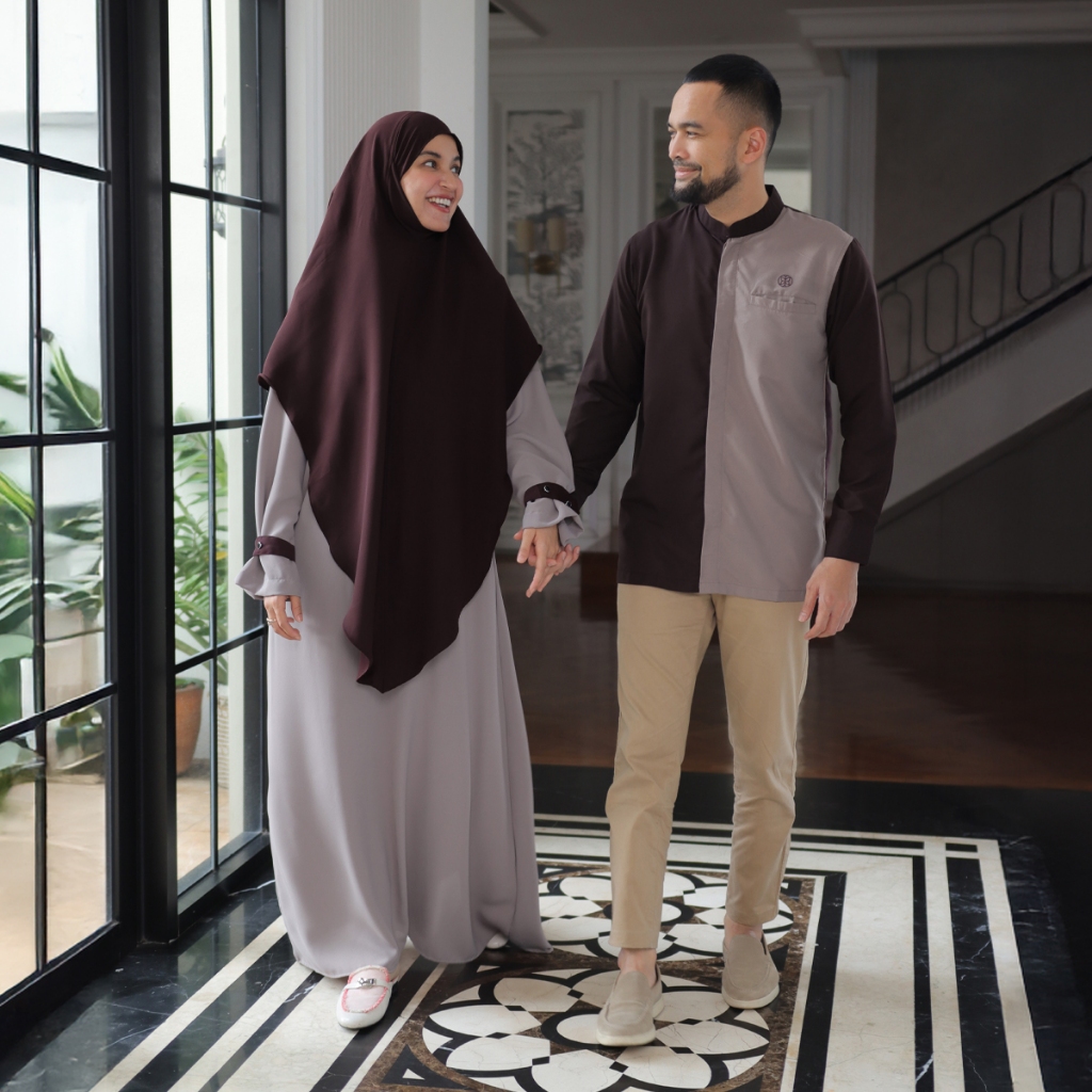 Raya Collection - Gerai Hawa - Family Set 1 - Couple Set Baju Lebaran - Bayti Serenity - Harmony Edi