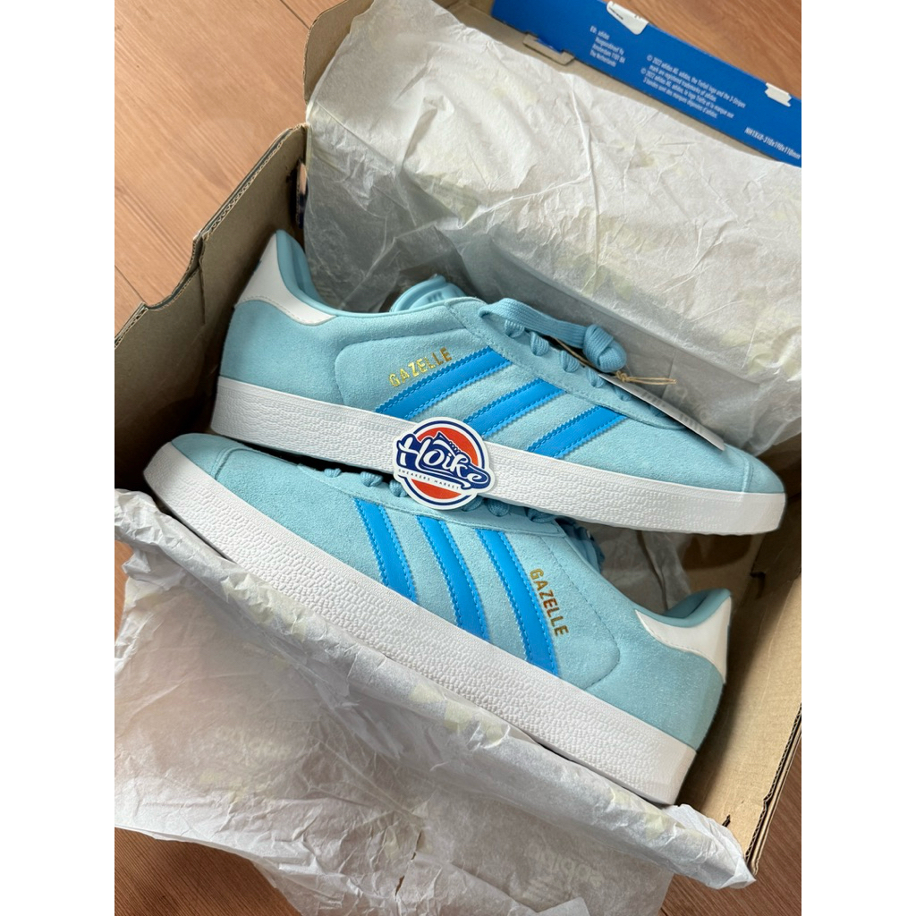 (Original Resmi) Adidas Originals Gazelle II OG Ice Blue Casual Murah