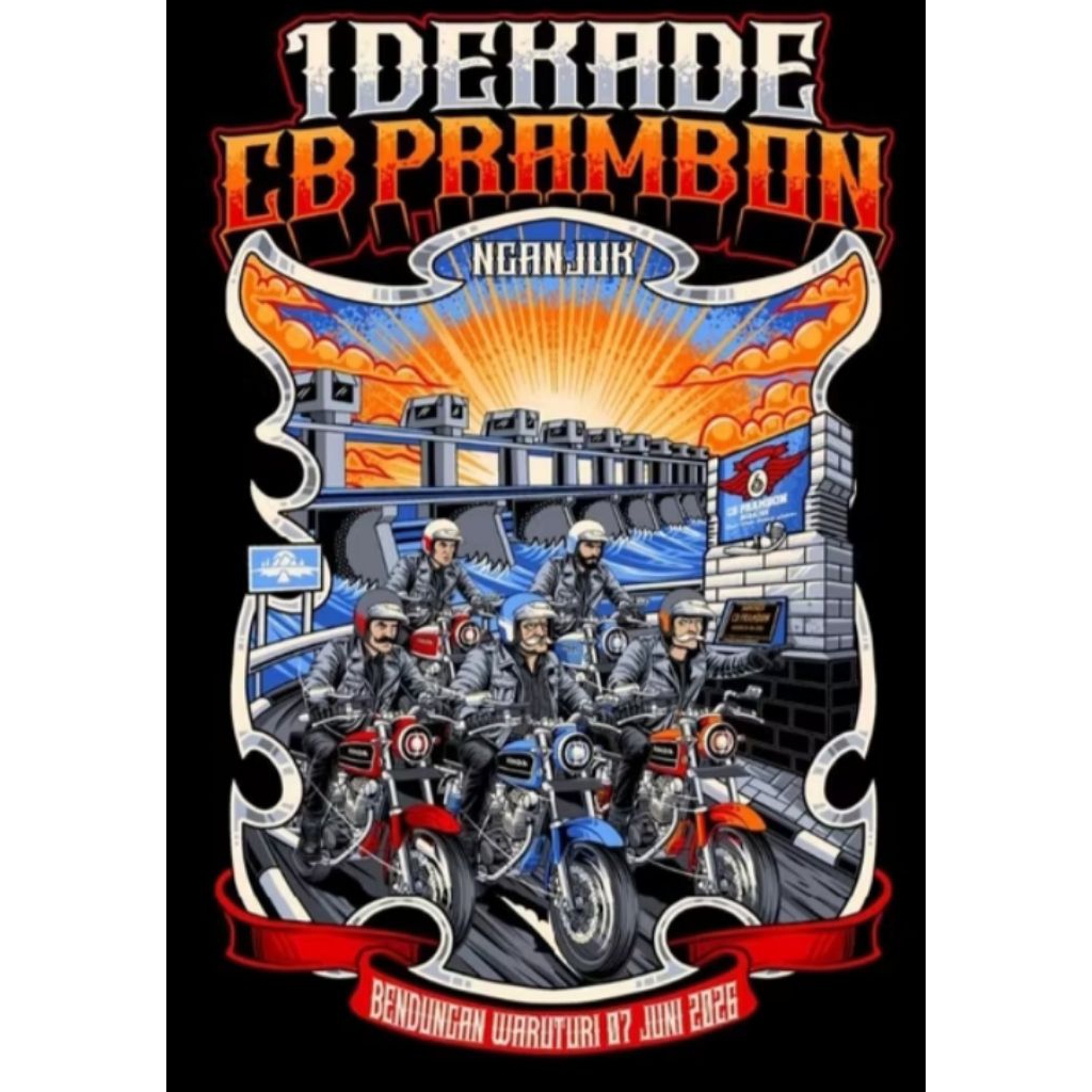 KAOS CB 1 DEKADE CB PRAMBON NGANJUK
