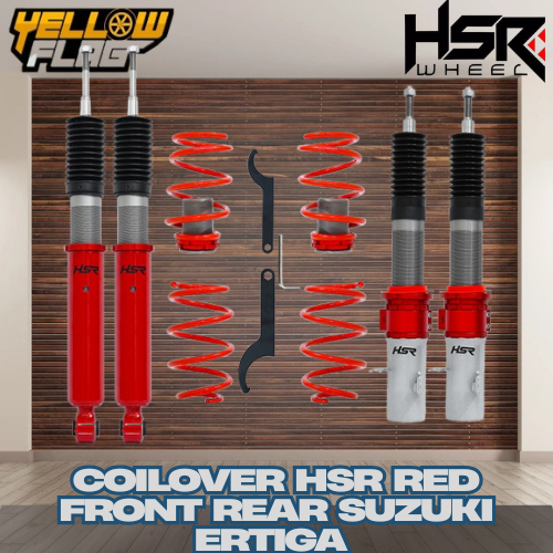 COILOVER HSR RED FRONT REAR UNTUK SUZUKI ERTIGA