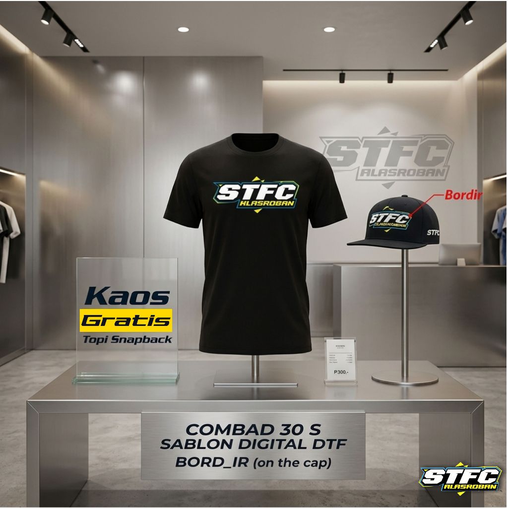 Kaos STFC Bonus Topi Bordir/ 302/ Kaos STFC terbaru/ Kaos Alasroban/ Kaos STFC