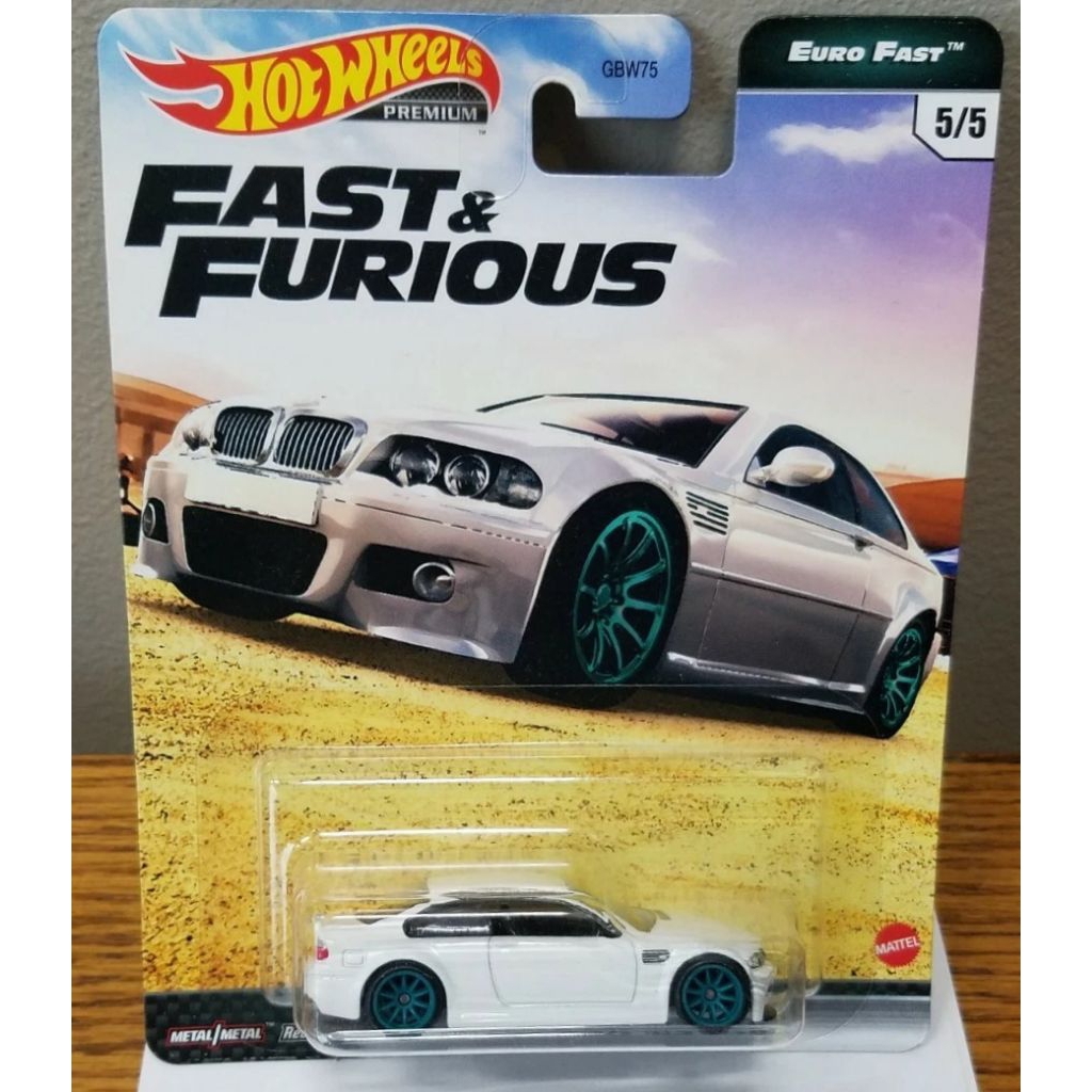 Hot Wheels Premium BMW M3 euro fast fast and furious euro fast FREE PROTECTOR