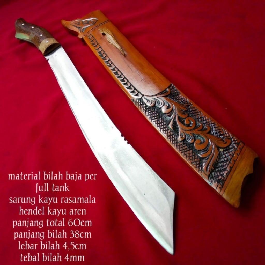 Terbaru Golok Patimura Mersi Fulltang Baja Per
