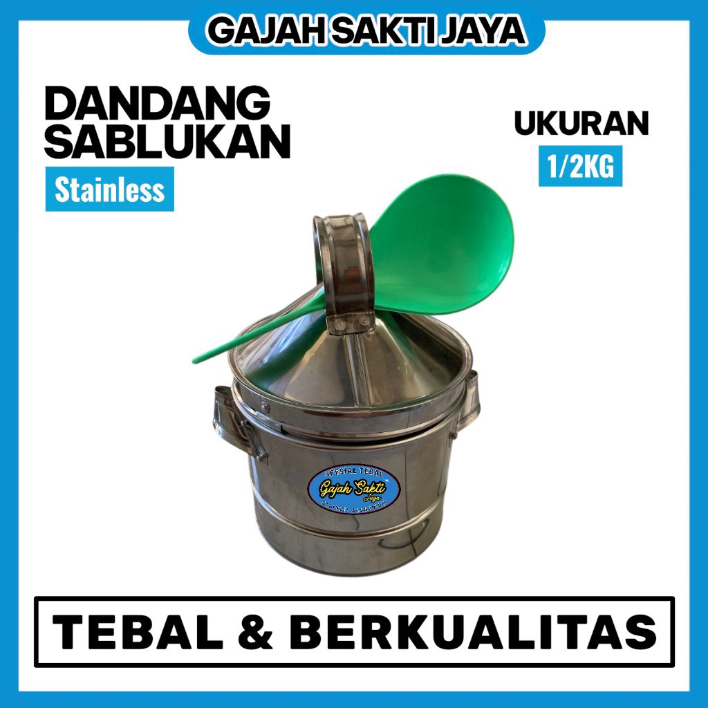 DANDANG SABLUKAN KUKUS NASI KUE STAINLES