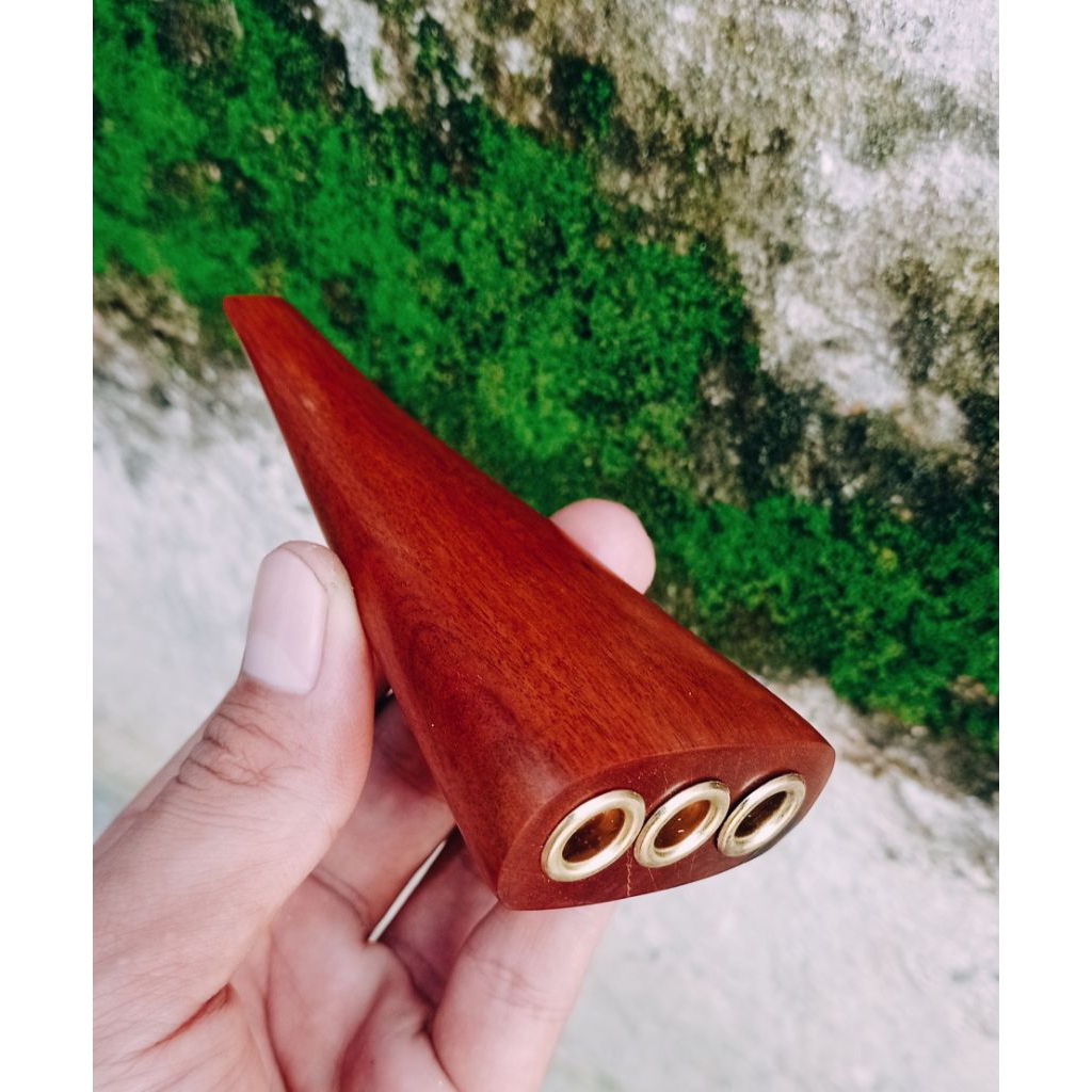 Once pipa kayu stigi (3 lubang)