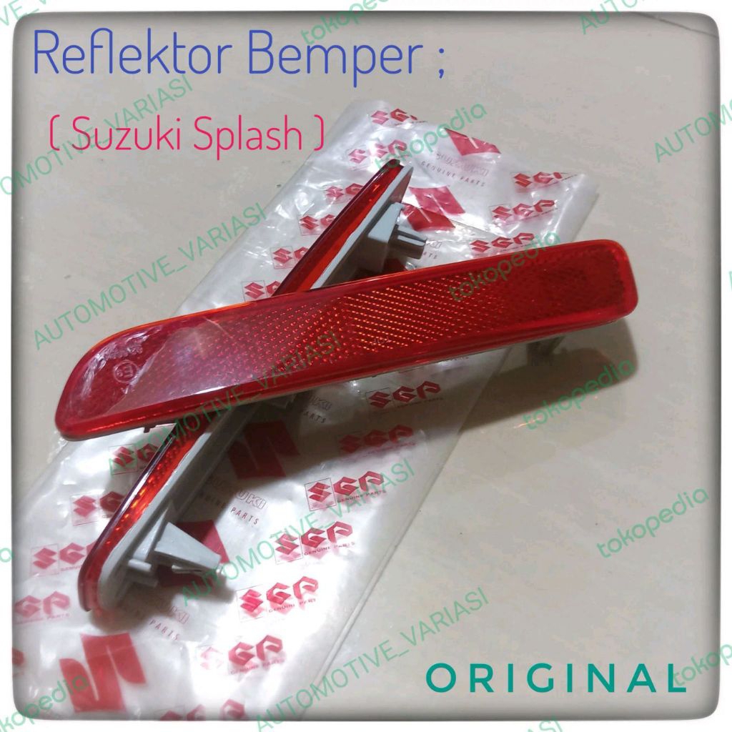 Reflektor Bemper Belakang Suzuki Splash 2010 Up Mata Kucing Bemper Belakang Suzuki Splash Reflektor 
