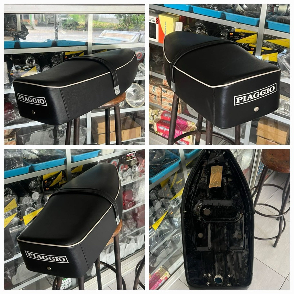 jok panjang jok sambung vespa super sprint vbb bajaj