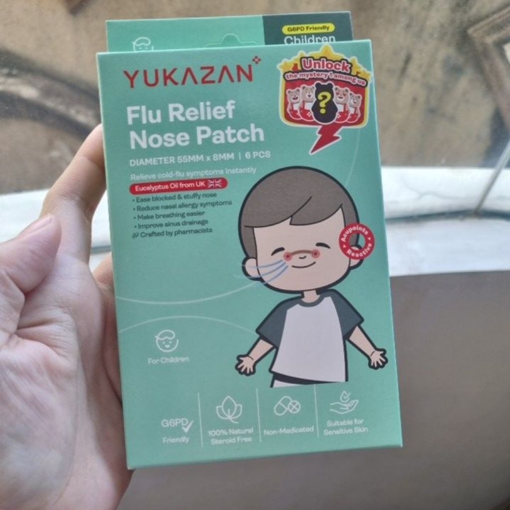 yukazan flu patch atasi hidung tersumbat pada anak, plester hidung tersumbat