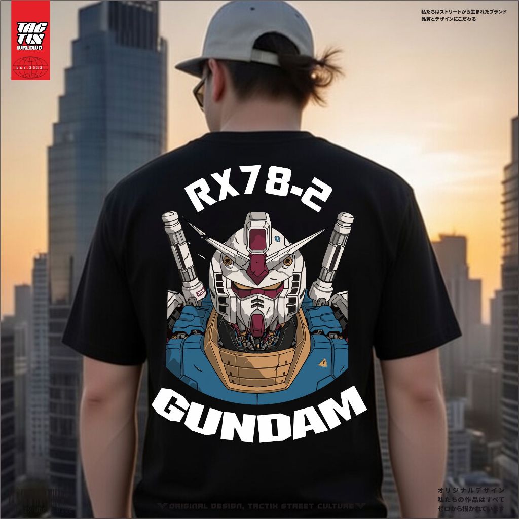 TACTIX KAOS ROBOT GUNDAM RX78|KAOS DEWASA | BASIC