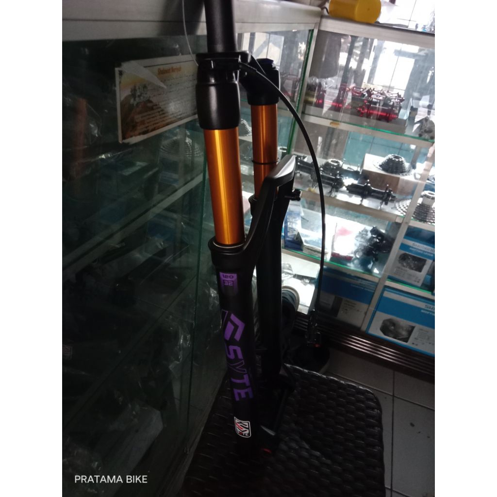 fork mtb syte air 29er travel 120 lock remote TA 15x100