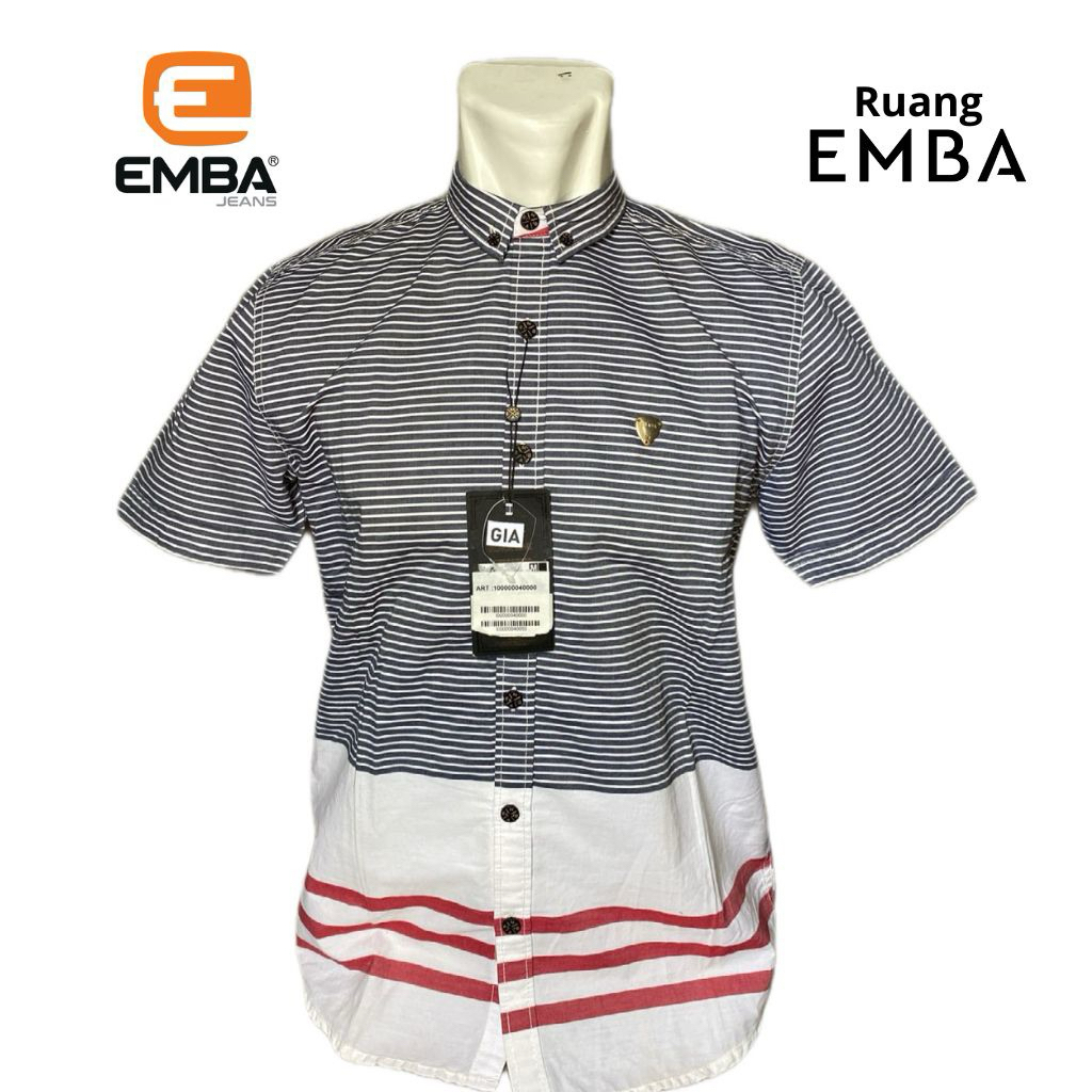 EMBA - Kemeja Pria EMBA Lengan pendek