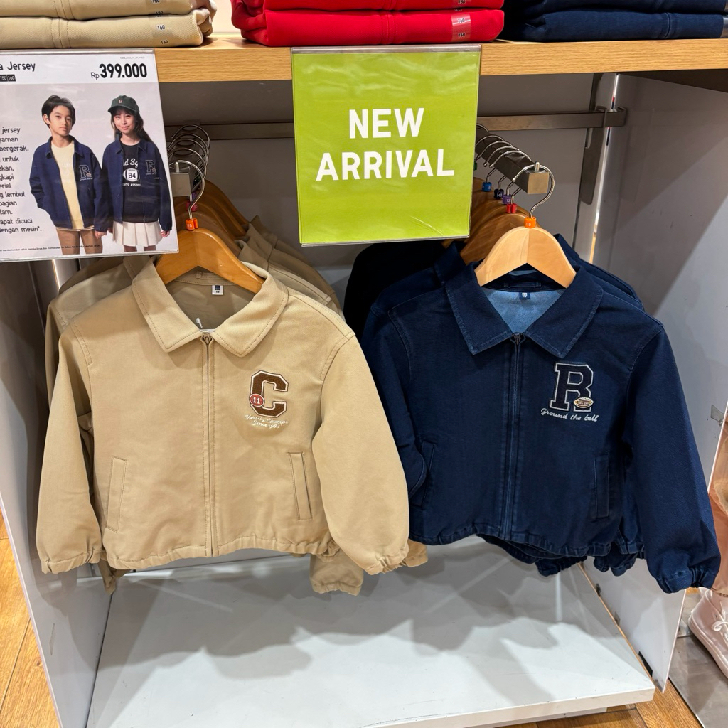 jaket jersey  kids anak uniqlo sale