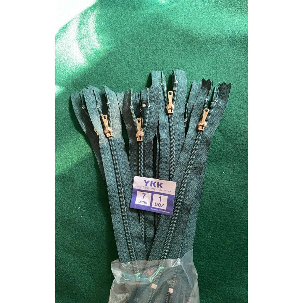 Resleting 7 inch CFC 39 890 YKK (1 lusin)/ Sleting Celana 7 inch 890 YKK/ Sleting Celana Biasa Kepal