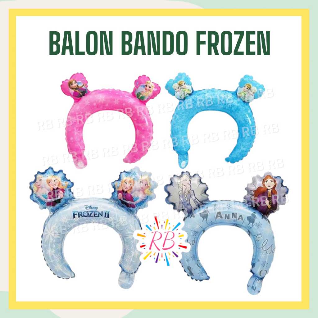 Balon Bando FROZEN ELSA ANNA / Balon Bando Elsa Anna Frozen