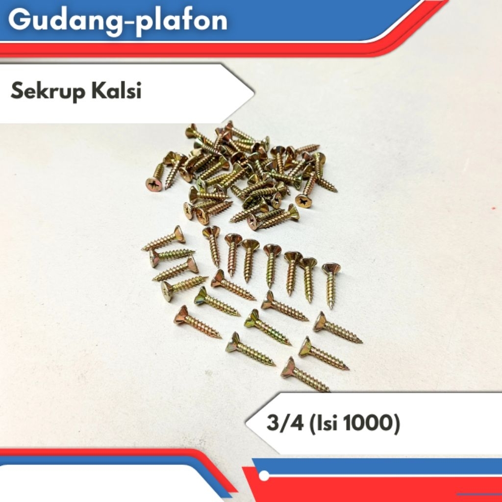 Sekrup Kalsi 3/4/Sekrup Grc/Sekrup Kalsiboard/Skrup